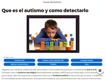 Tablet Screenshot of causasdelautismo.com
